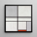 Reproduktion af maleriet Komposition nr. 1 Grå-Rød - Piet Mondrian