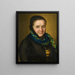 Portræt af Kreszentia Faller født Keler 1796-1832 - Conrad Neukam — indrammet kunstværk på væggen