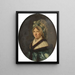 Portrait af Angélique Blondelu født Debacq, kunstnerens mor - Constance Marie Charpentier — indrammet kunstværk på væggen