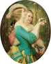 "Unge piger med parasol i en have" - Constant - Joseph Brochart | Reproduction — visning af kunstværket