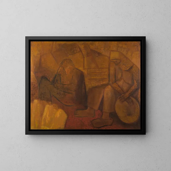 Les cueilleurs de coques - Constant Permeke — indrammet kunstværk på væggen