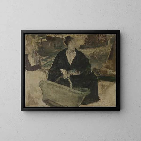 La femme du pêcheur - Constant Permeke — indrammet kunstværk på væggen