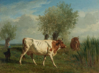 Constant Troyon - Deux vaches dans un pturage.webp