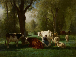 Constant Troyon - Landscape With Cattle And Sheep.webp