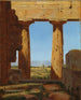 Neptuns tempols søjler i Paestum - Constantin Hansen — visning af kunstværket