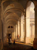 Christiansborg Slot portik i København - Constantin Hansen — visning af kunstværket