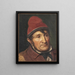Portrait af Jean Holm Lem ved Bombebssen - Constantin Hansen — indrammet kunstværk på væggen