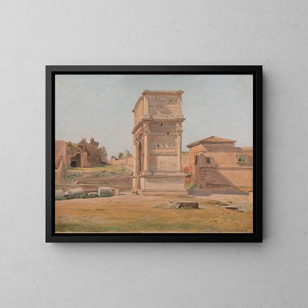 L'arc de Titus i Rom - Constantin Hansen — indrammet kunstværk på væggen