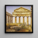maleriet Le temple d'Athena à Paestum - Constantin Hansen — indrammet kunstværk på væggen