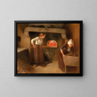 Constantin Le Roux - Women Baking Bread in Bretagne.webp