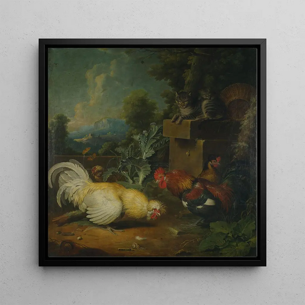 Coqs et chats - Jacob Samuel Beck