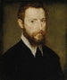Portrait af en mand med spids krave - Corneille de Lyon — visning af kunstværket