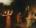 Familieportræt i en gammeltestamentlig ramme - Cornelis Bisschop — visning af kunstværket
