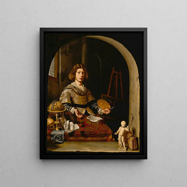 Cornelis Bisschop - The Artist In His Studio.webp