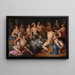 Festin du fils prodigue Luc 15:11-13 - Cornelis Cornelisz van Haarlem — indrammet kunstværk på væggen