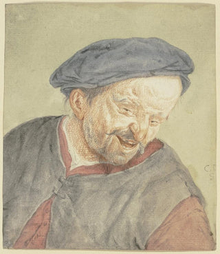 Cornelis Dusart - Brustbild eines sich nach rechts beugenden Bauerns.webp