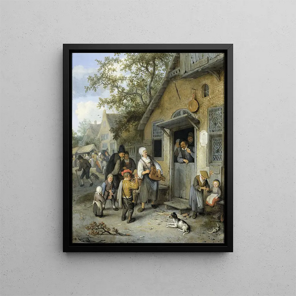 Foire de campagne - Cornelis Dusart — indrammet kunstværk på væggen