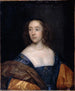 Portrait af en dame i blå - Cornelis Jonson van Ceulen — visning af kunstværket