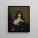 Portrait af en mand sandsynligvis Sir Francis Godolphin - Cornelis Jonson van Ceulen — indrammet kunstværk på væggen