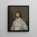 Portrait af en traditionelt identificeret herre som John Digby, 1. greve af Bristol - Cornelis Jonson van Ceulen — indrammet kunstværk på væggen