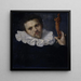 Portrait af Paulus van Vianen 1550-1613 - Cornelis Ketel — indrammet kunstværk på væggen
