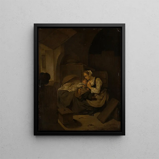 Cornelis Pietersz Bega - Interior with Nursing Mother.webp
