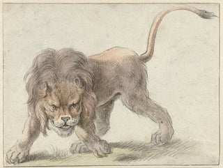 Løve - Cornelis Saftleven — visning af kunstværket