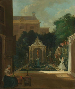 Cornelis Troost - An Amsterdam Canal House Garden.webp