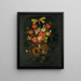 Guirlande af blomster og frugt - Cornelis de Heem — indrammet kunstværk på væggen