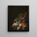 naturtro frugt - Cornelis de Heem — indrammet kunstværk på væggen