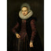 Reproduktion af maleriet Portrait de Brechtje Overrijn van Schoterbosch - Cornelis van der Voort