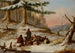 Jægere af elg - Cornelius David Krieghoff — visning af kunstværket
