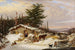 Maison en rondins de colons - Cornelius David Krieghoff — visning af kunstværket