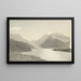 Lumière du soleil sur un lac près de Snowdon Llanberis, Nord du Pays de Galles - Cornelius Varley — indrammet kunstværk på væggen