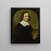 Selvportræt - Cornelius de Beet — indrammet kunstværk på væggen