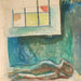 det mandlige legeme på obduktionsbordet - Edvard Munch — vist i et interiør