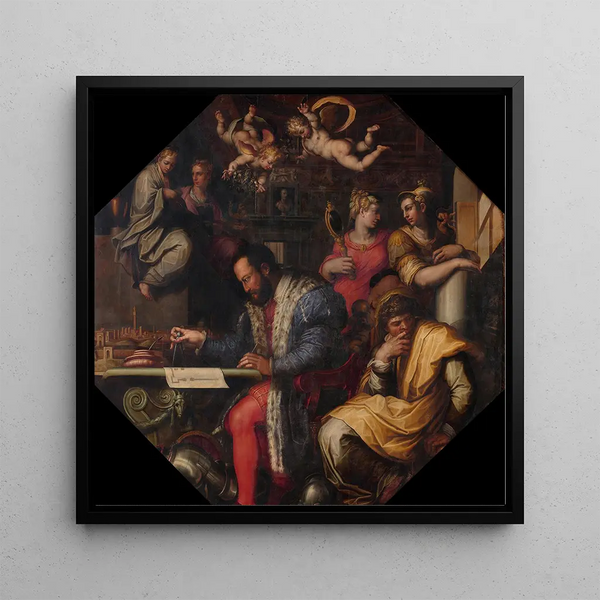 Cosimo étudie la prise de Sienne - Giorgio Vasari