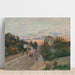 Reproduktion af maleriet Solnedgang, Vejen til Versailles i Chaville - Alfred Sisley