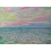 Reproduktion af maleriet af solnedgang ved Pourville, fuld hav - Claude Monet