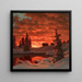 Solnedgang - Ivan Choults — indrammet kunstværk på væggen