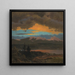 Solnedgang over Hudson-dalen, New York - Frederic Edwin Church — indrammet kunstværk på væggen