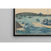 Reproduktion af maleriet Coucher de soleil over Ryōgoku-broen set fra Ommaya-stranden [Edo] - Katsushika Hokusai