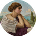 Hjerte på sine læber og sjæl i sine øjne - John William Godward — vist i et interiør