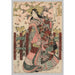 Reproduktion af maleriet Courtesan - Kitagawa Utamaro