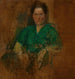 Croquis af en kvindefigur - Olga Boznanska — visning af kunstværket
