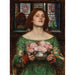Reproduktion af maleriet Cueillez les boutons de rose tant que vous le pouvez - John William Waterhouse