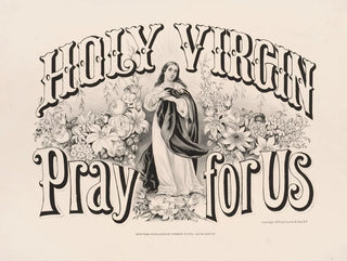 Currier  Ives - Holy virgin pray for us.webp
