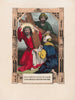 Jesus trykker sit ansigt på et stykke stof - Currier & Ives — visning af kunstværket