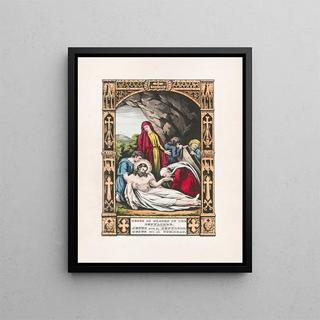 Currier Ives - Jesus is placed in the sepulchre.webp