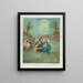 Le Baptême du Christ - Currier Ives — indrammet kunstværk på væggen
